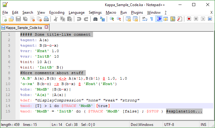 syntax highlighter Notepad++ 